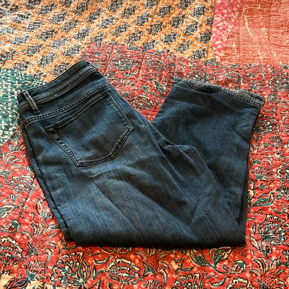 J. Jill Denim - J. Jill Blue Denim Cropped Straight Leg Jeans